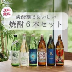 炭酸割で美味しい！焼酎6本セット