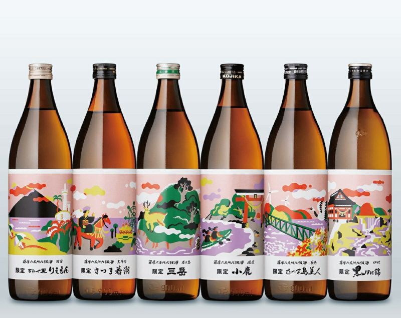 【送料込み】薩摩六名所六銘酒 900ml×6本セット
