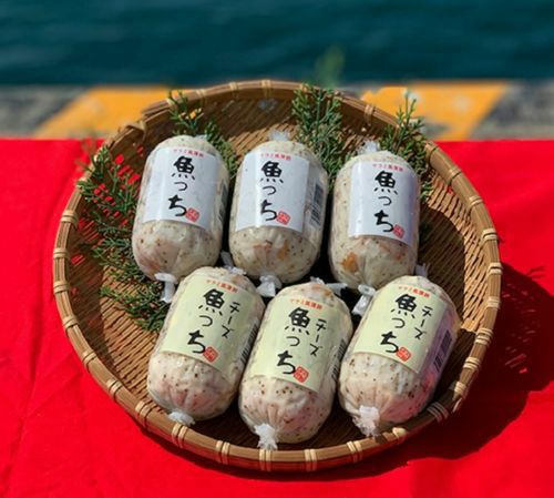 冷蔵】 送料無料 サラミ風蒲鉾 魚っち6本セット （プレーン・チーズ各3