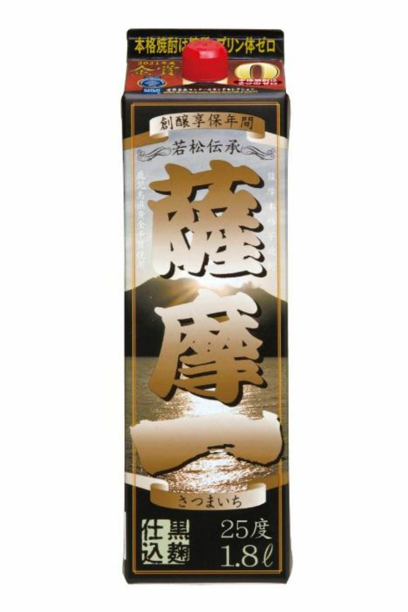 薩摩一 パック 芋焼酎 25度 1800ml 若松酒造 | まるごと鹿児島